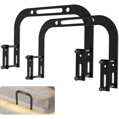 Desell Регулируемая рама кровати, 2 держателя матраса для предотвращения соскальзывания, совместимы с большинством кроватных рам, крепление 