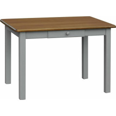K Koma Кухонный стол с ящиком из массива сосны 60 x 90 серый