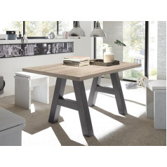Unbekannt Стол обеденный 140 x 90 см Mr. A Graphite Rough-Sawn Oak