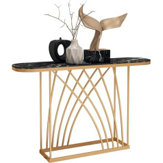 Zzbfhh Консольный столик, столик для прихожей, диванный столик в прихожей, узкий приставной столик из каменной плиты для гостиной, возможны цв