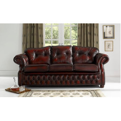 Jvmoebel Дизайн Chesterfield Winsor Sofa Leather 3 Seater Leather Couch Upholstery Sofas Couchen