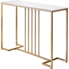 Wouy Подставка для ноутбука на кровать, мраморный консольный стол, простой стол для дивана в гостиной, стол для хранения на балконе, 31,4 × 11,8 × 3