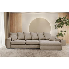 Kaiser Möbel Угловой диван Габон Современный дизайн Диван с функцией сна и спальным местом Диван L-образный мягкий угловой отдельно стоящий Тка