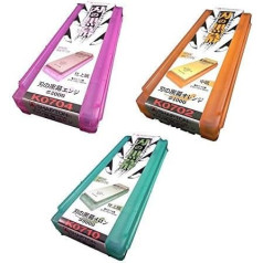 Shap Ton Ha No Kuro Maku Ceramic Whetstone (Set E) Medium Grit (# 1000) + Fine Grit (# 5000) + Fine Grit # 8000 + Kitchen Cloth by Shap Ton