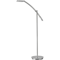 Trio Leuchten LED Stehleuchte Verdona 420810107, металлический никель матовый, вкл. 12 Вт LED, диммер, 70 x 27 x 130 см.