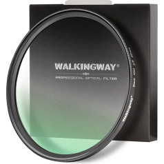 Walking Way 1/8 Black Mist Diffusion Filter 43 mm - Черный легкий диффузионный фильтр - мечтательный фильтр с эффектом мягкого фокуса из оптического стекла с мул