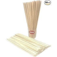 100 HOLZSTÄBE, quadratisch für ZUCKERWATTE-Herstellung - 35 CM. LÄNGE.