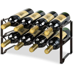 Lekind Wine Rack 2 Tier Stackable Independent Wine Rack на 8 бутылок