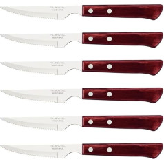 Tramontina Steakmesser Spanish Style, набор 6-teilig, Edelstahl, Holzgriff, FSC, 22