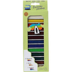 Набор воска для энкаустики Hobbyring Encaustic Painting Wax Set 13 стандартных цветов