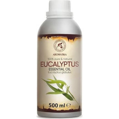 Эфирное масло эвкалипта 500 мл - Eucalyptus Globulus - чистое эвкалиптовое масло - для красоты - ароматерапия - масляная горелка - диффузор - сауна - паро