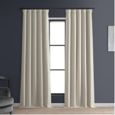 HPD Half Price Drapes FLCH-FMBO20106-108 Signature Linen Blackout Curtain (1 панель), 50 x 108 см, Caravan Beige