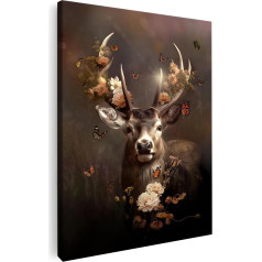 Artmazing олень картина красочные олень холст прохладный стены картины гостиная картина олень холст картина олень картины стены картина холст