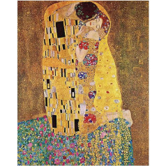 Legendarte - Художественный принт на холсте - Поцелуй Густава Климта - Настенное украшение Холст см 40 x 50 см