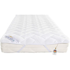 Procave AloeVera Стеганый матрас Топпер с 4 угловыми эластиками, матрас Топпер 100% сделано в Германии, защита матраса 80 x 160 см