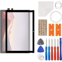 swark Display Glass Front Glass Repair Kit with Connector Compatible with Microsoft Surface Pro 7 1866 12.3 Inch (No LCD Screen) Includes Tool Kit