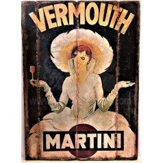 Деревянная картина RetroReclamos Vintage Martini