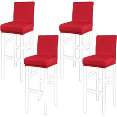 PiccoCasa Набор из 4 барных стульев чехлы эластичный дно растягивается съемный обеденный стул чехлы для паба спандекс высота боковых стульев п