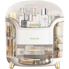 Wuciray Make Up Aufbewahrung Cosmetic Organizer Kosmetik Schminktisch mit Deckel Schubladen Grosse Kapazität (2#)