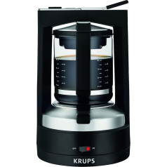 Кофеварка Krups KM 4689 - Кофеварки (Встраиваемые, Мокко, Черный, Нержавеющая сталь, Кувшин, Стекло)