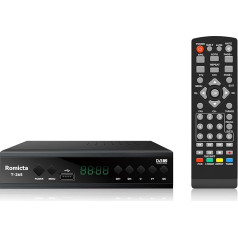 Romicta 2024 DVB-T T2 Новый испанский ТВ-декодер H265 HEVC FTA Full HD PVR, USB, HDMI, SCART, цифровой эфирный ТВ-тюнер, цифровой HD-приемник Full HD 1080p