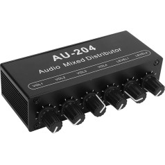 2 в 4 выхода 3,5 мм стерео аудио переключатель стерео аудио сплиттер коробка мини предусилитель усилитель для наушников