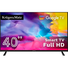 Телевизор Kruger&Matz 40 дюймов FHD Google TV DVB-T2/T/C H.265 HEVC