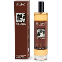 Esteban - Room Fragrance Spray Bottle 75 ml - Teck & Tonka Fragrance - Long Lasting Fragrance - Recyclable Glass Bottle