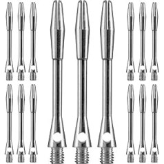 Unicorn Medium Silver Aluminium Dart Shafts Value Pack (5 Sets)