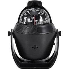 Digital Marine Compass, Sea Compass, Night Lighting, Universal Dashboard, Electronic Multifunction Navigation, High Precision LED Light, Swivelling Compass for Car, Boat, Truck, Outdoor, Caravan