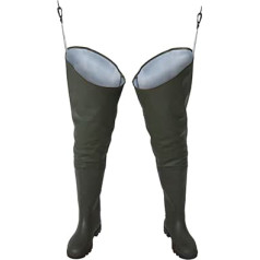 LIGHTWEIGHT HIP WADERS Material is resistant to -50ºC Green Size: 9
