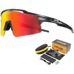 KAPVOE Cycling Glasses MTB Glasses Cycling Glasses Sunglasses Polarised Sports Glasses Road Cycling Running Golf Driving Glasses Baseball Fishing Men Women