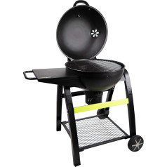 Cook'in garden - Tonino 60 Round Steel Charcoal Grill and Enamelled Steel Grill - крышка и термометр - Сад