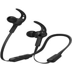 Hama Freedom Neck Wireless Headphones (In-Ear Bluetooth Sports Headphones with Microphone, 10 Hours Battery Life, Ideal for Running, Cycling, Gym, Voice Control), Black