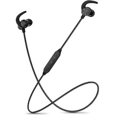 Motorola Sound Moto SP105 Sport Wireless In-Ear Headphones 8 Hours Playtime Waterproof IPX5 Tangle-Free Magnetic Design Hands-Free Calling Black