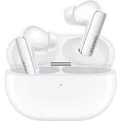 HUAWEI FreeBuds Pro 3, Hi-Res Dual Driver Sound System, Intelligent ANC 3.0, Crystal Clear Calls, Up to 31 Hours Battery Life, Android & iOS, Stylish Ergonomic Design, German Version, White