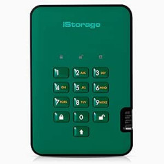 iStorage diskAshur2 SSD 1 TB Secure Portable Solid State Drive Password protected Dust/Water Resistant Hardware encryption