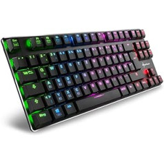 Sharkoon PureWriter RGB Mechanical Low Profile Keyboard (RGB Lighting, Lighting Effects, Removable USB Cable)