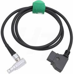 HangTon D-Tap to 0B 2 Pin Male Right Angle Power Cable for Teradek Bolt Bond, Transvideo SmallHD 703 Monitor, Zacuto Viewfinder, Z CAM E2 F6 S6 Camera EVF 45 cm
