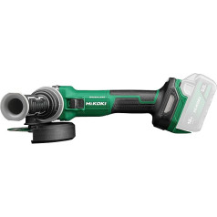 Аккумуляторная угловая шлифмашина HIKOKI G1813DVE, диаметр шлифовальных дисков: 125 мм (18 В, скорость холостого хода: 3200-8000 мин-1/с (режим AT), приводно