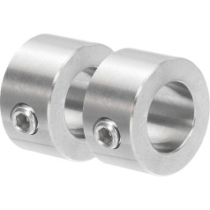 Карта поиска 2 x Schaftmanschetten, 1,9 см Bohrung, Schaftmanschetten aus Edelstahl, 2,4 см Außendurchmesser, 1,27 см Breite Achsmanschette mit Stellschraube für Linearstangenwellenführung