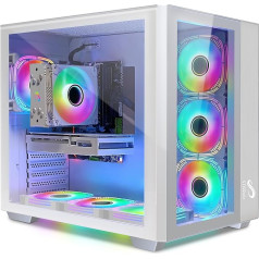 STGsivir RTX 3060 12GB Core I7-10700KF Gaming PC up to 5.1GHz, 16GB DDR4, 1TB SSD, WiFi 600M, BT 5.0, RGB Fan x 7, W11H64, Gaming PC for Gamers and Streaming