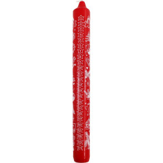 OLShop AG Ebersbacher Свечи адвент-календаря, рождественский мотив, красные, (диаметр х высота), 30 х 300 мм, упаковка из 8 штук