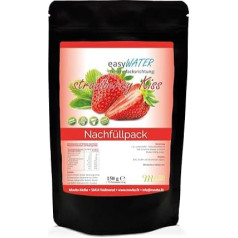 Порошок для напитков Strawberry-Kiss easyWater, порошок без сахара для освежающих напитков, всего 5 калорий на 500 мл воды, без аспартама, содержание: 75 по