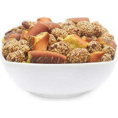 1 x 3 кг Nibble Mix Party Nibble Кисло-сладкая закуска Арахис с кунжутом Крендель с медом и горчицей Вегетарианская