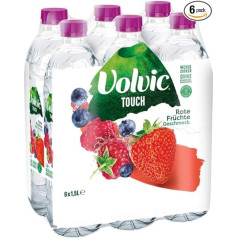 Volvic Touch Red Fruits, одноразовый (6 x 1,5 л)