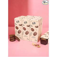 KoRo - Двойное овсяное печенье с начинкой из арахисового масла 180 г - Хрустящее печенье - Кремовая начинка - Источник клетчатки