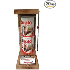 Подарок на сдачу экзамена - 20 ригелей Duplo - железная резервная сетка с пилой - подарочный набор для мужчин и женщин - поздравляем со сдачей эк