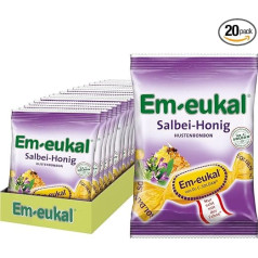 Em-eukal Капли от кашля Шалфейный мед с витамином С, без сахара и лактозы, (20 x 75 г)