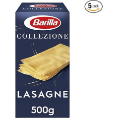 Barilla Durum Wheat Pasta Lasagna Collection - упаковка из 5 (5 x 500 г)